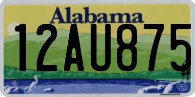 AL license plate 12AU875