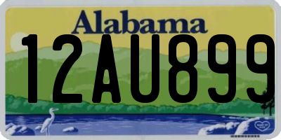 AL license plate 12AU899
