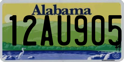 AL license plate 12AU905