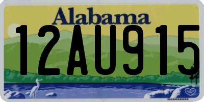 AL license plate 12AU915