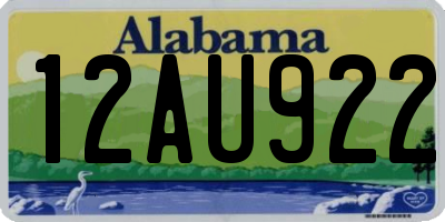 AL license plate 12AU922