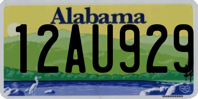 AL license plate 12AU929
