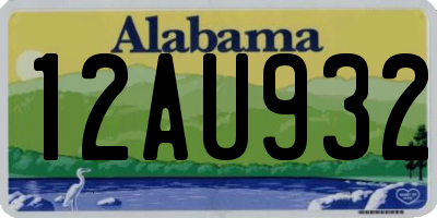 AL license plate 12AU932