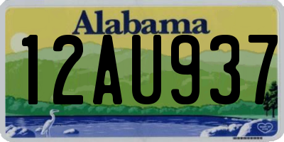 AL license plate 12AU937