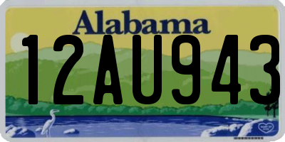 AL license plate 12AU943