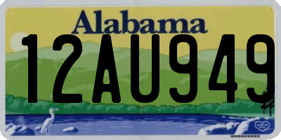 AL license plate 12AU949