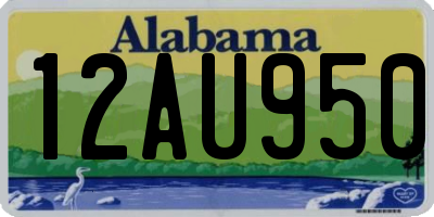 AL license plate 12AU950