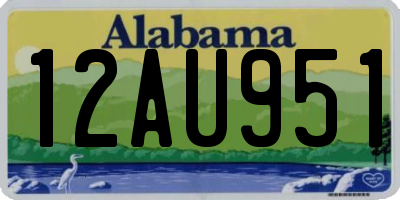 AL license plate 12AU951
