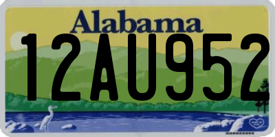 AL license plate 12AU952