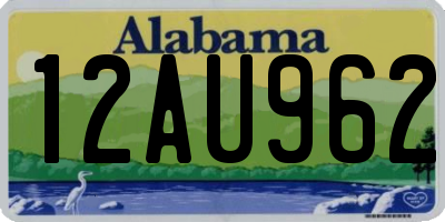 AL license plate 12AU962
