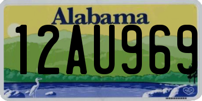 AL license plate 12AU969