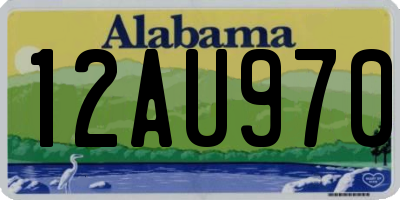 AL license plate 12AU970