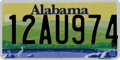 AL license plate 12AU974