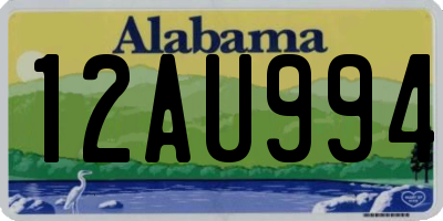 AL license plate 12AU994