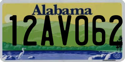 AL license plate 12AV062