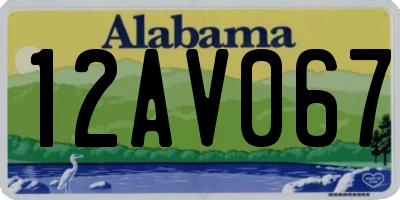 AL license plate 12AV067