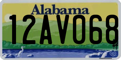AL license plate 12AV068