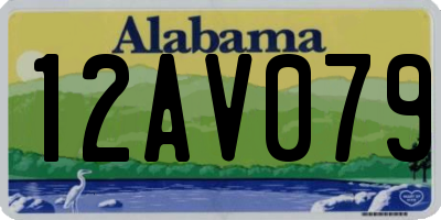 AL license plate 12AV079
