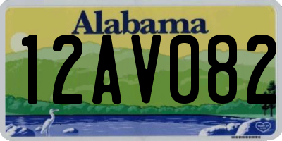 AL license plate 12AV082