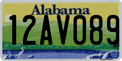 AL license plate 12AV089