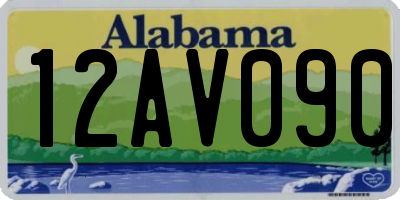 AL license plate 12AV090
