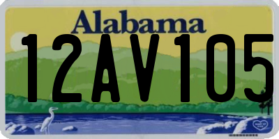 AL license plate 12AV105