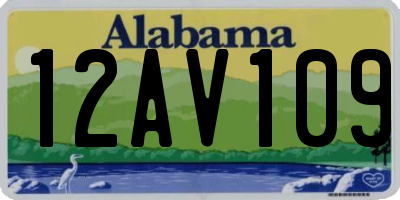 AL license plate 12AV109