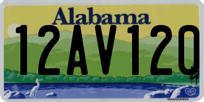 AL license plate 12AV120