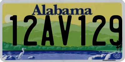 AL license plate 12AV129