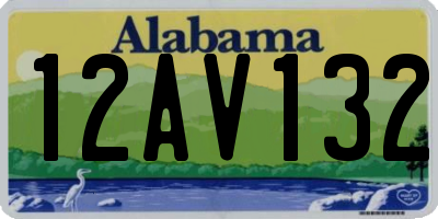 AL license plate 12AV132