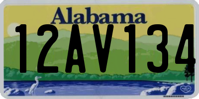 AL license plate 12AV134