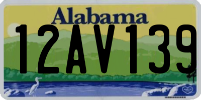 AL license plate 12AV139