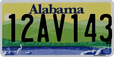 AL license plate 12AV143