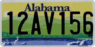 AL license plate 12AV156