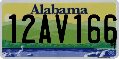 AL license plate 12AV166