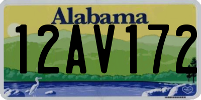 AL license plate 12AV172