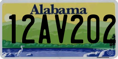 AL license plate 12AV202