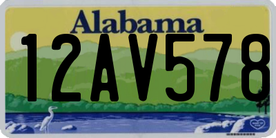 AL license plate 12AV578