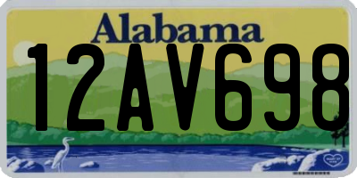AL license plate 12AV698