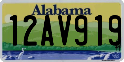AL license plate 12AV919