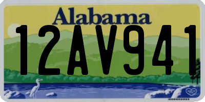 AL license plate 12AV941