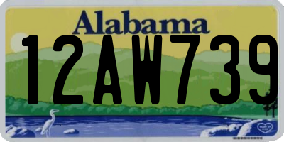 AL license plate 12AW739