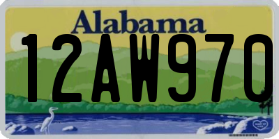 AL license plate 12AW970