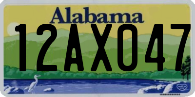 AL license plate 12AX047