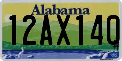 AL license plate 12AX140