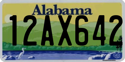 AL license plate 12AX642