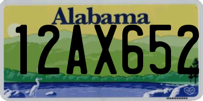 AL license plate 12AX652