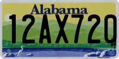 AL license plate 12AX720