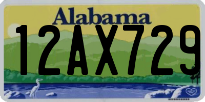 AL license plate 12AX729