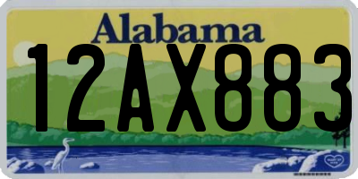 AL license plate 12AX883